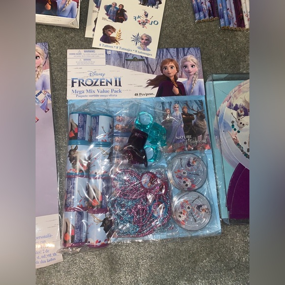 Disney Frozen Celebration birthday party Kit with Blue and Purple Accents